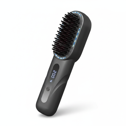 Wireless Straight Curling Hair Comb Heating Negative Ion Hair Straightener Rechargeable Anti-scalding Electric Hair Care Brushes